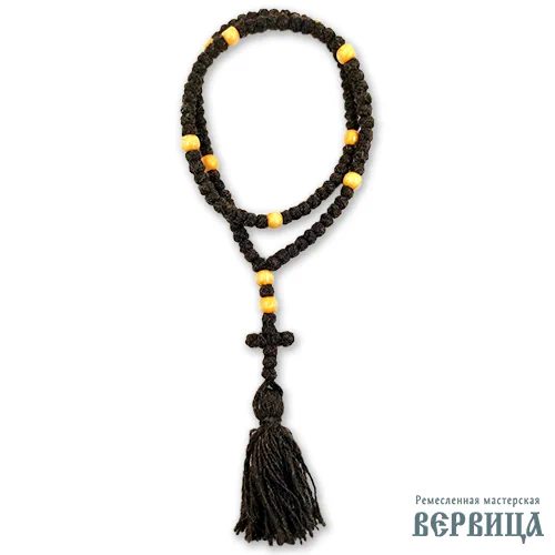 Чётки вервица Монашеский Трилистник сложены кольцом