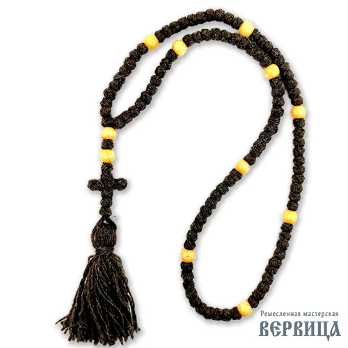 Чётки вервица Монашеские 100 узлов шерстяные