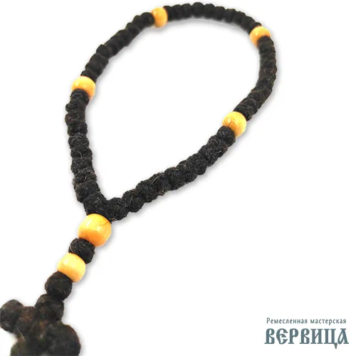 Чётки вервица Монашеские малые приближенное фото узлов и разделителей