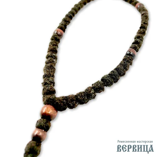 Чётки вервица Монашеские малые приближенное фото узлов и разделителей