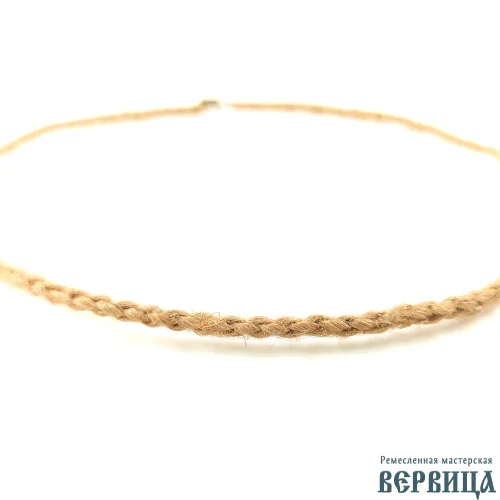 Крупное фото плетения джутовый гайтана