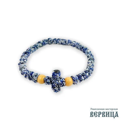 Бело-синий камуфляжный браслет комбоскини. Морская тематика, свежий вид.